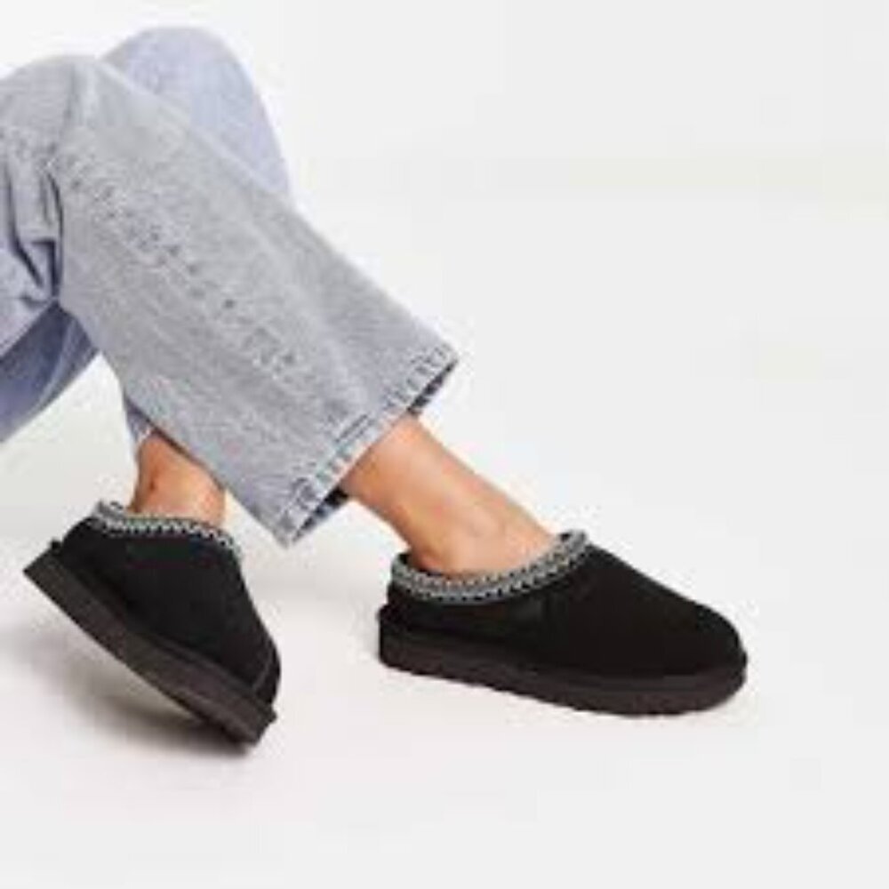 UGG Tasman Slipper Black Slip-On Slippers Size 10